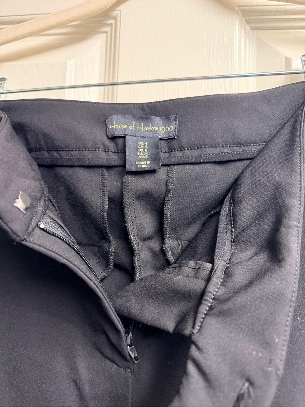 House of Harlow 1960 Black Womens Tailored Dress Pants